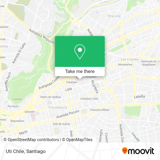 Uti Chile map