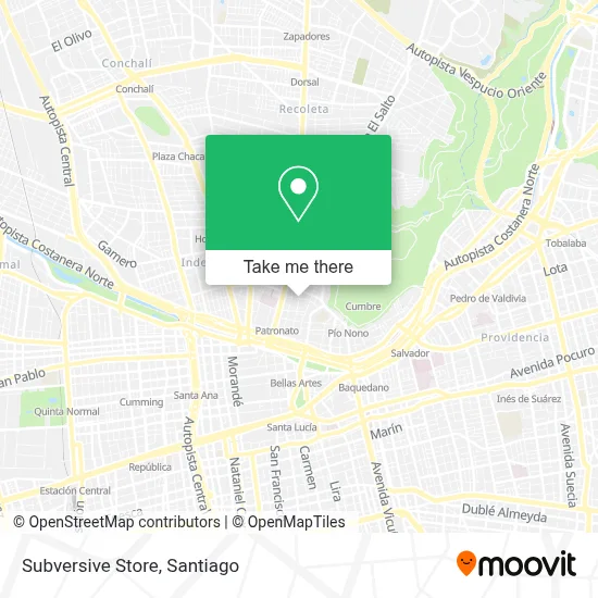 Subversive Store map