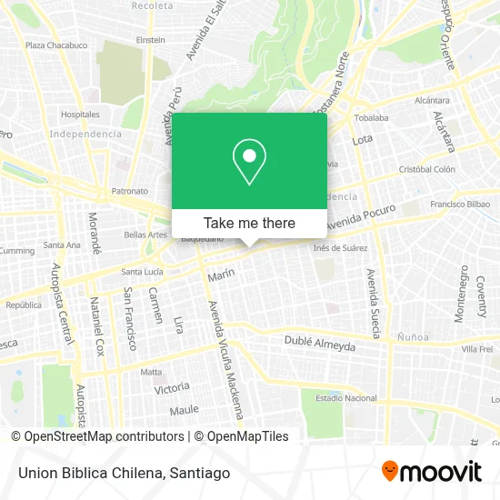 Union Biblica Chilena map