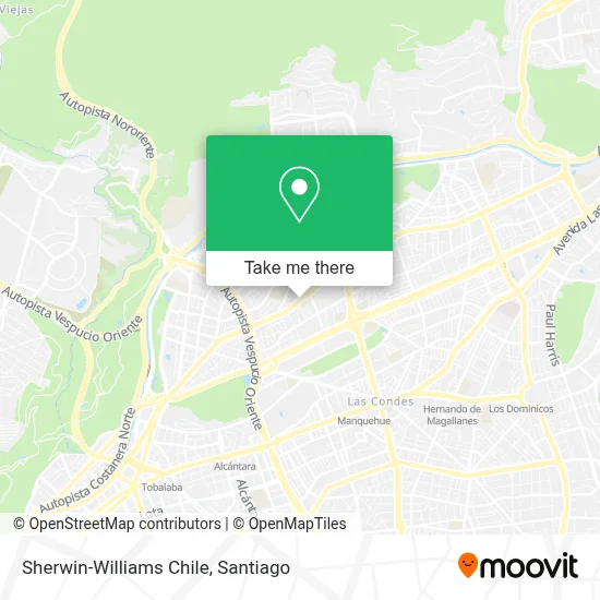Sherwin-Williams Chile map