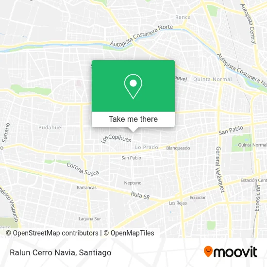 Ralun Cerro Navia map