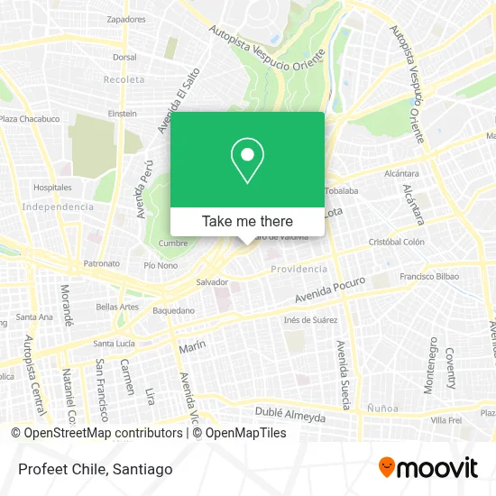 Profeet Chile map