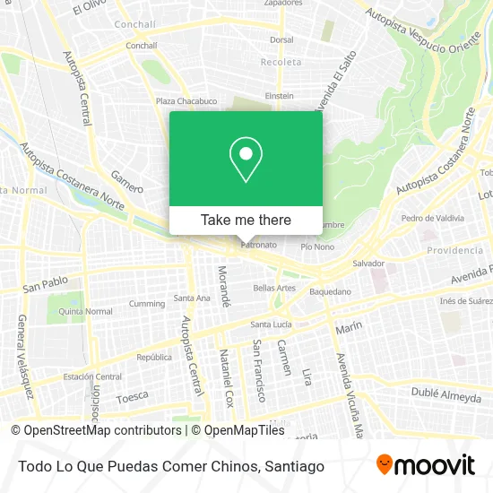 Todo Lo Que Puedas Comer Chinos map