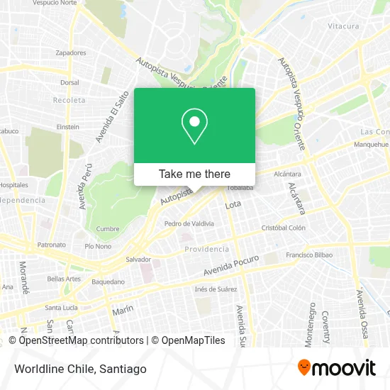 Worldline Chile map