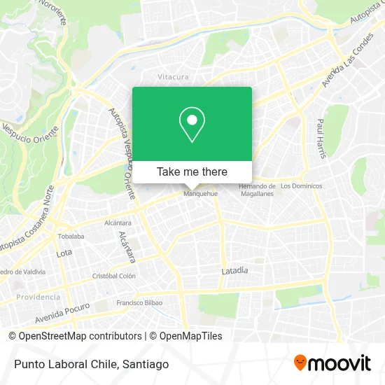 Punto Laboral Chile map