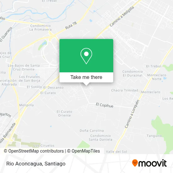 Rio Aconcagua map