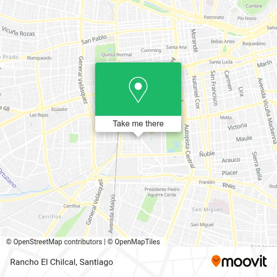 Rancho El Chilcal map