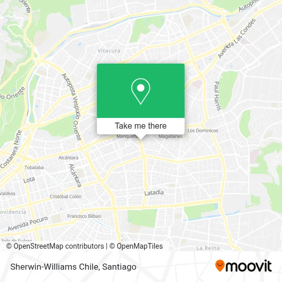 Sherwin-Williams Chile map