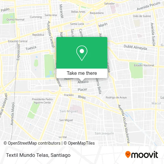 Textil Mundo Telas map
