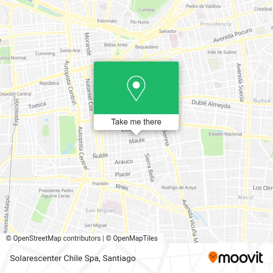 Solarescenter Chile Spa map