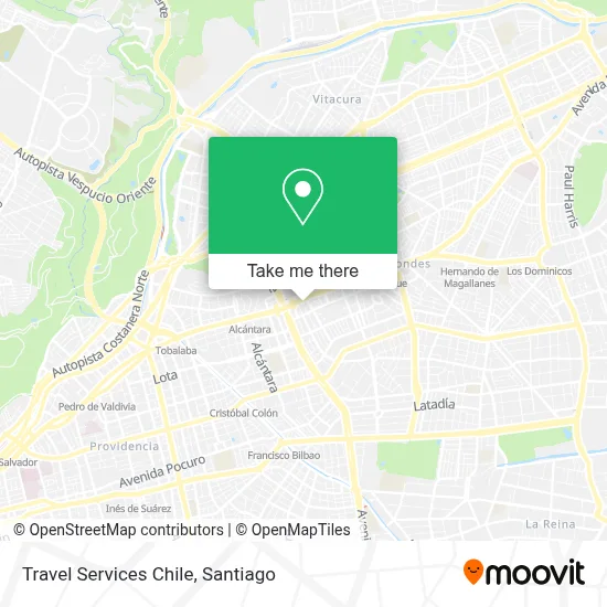 Travel Services Chile map