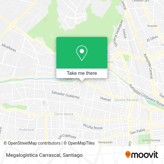 Megalogistica Carrascal map