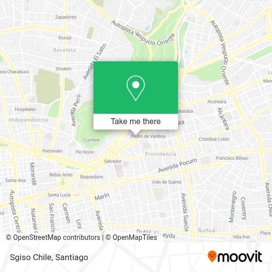 Sgiso Chile map