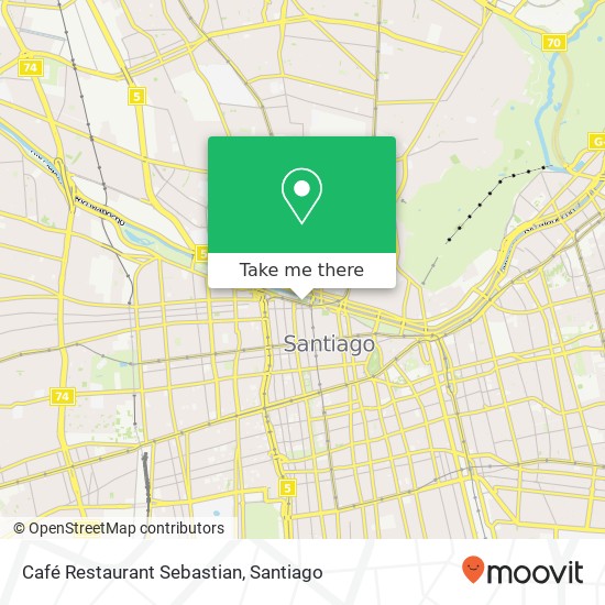 Café Restaurant Sebastian map