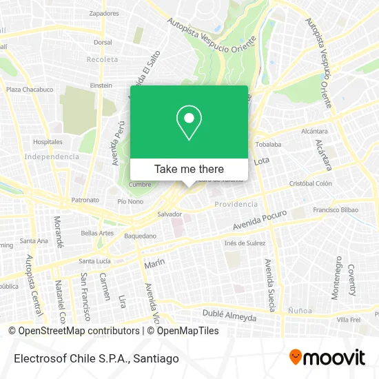Mapa de Electrosof Chile S.P.A.