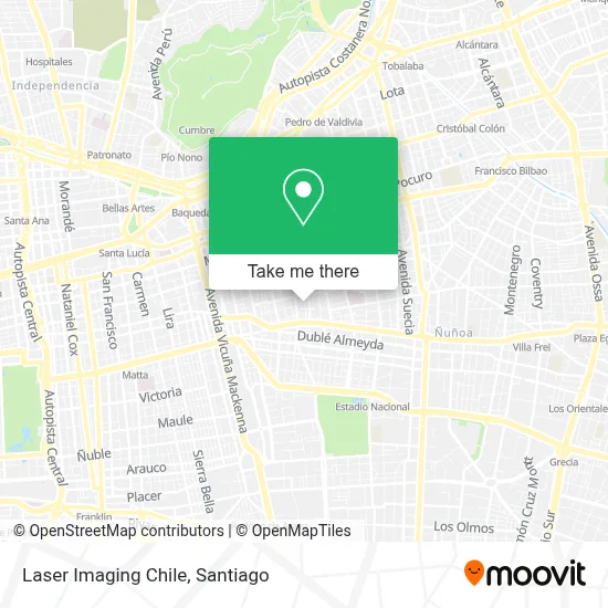 Laser Imaging Chile map