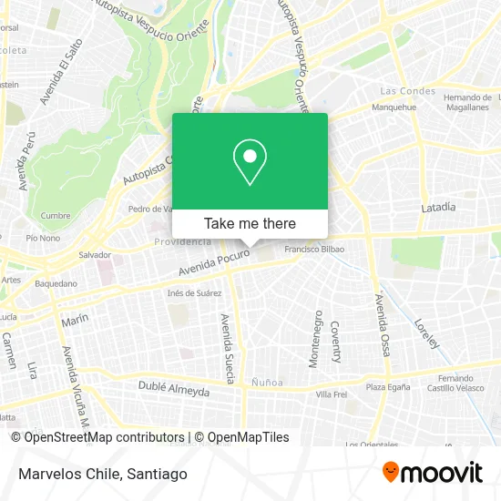 Marvelos Chile map
