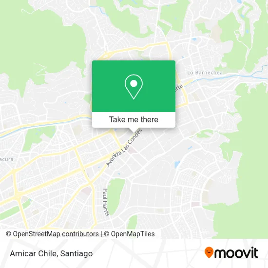 Amicar Chile map