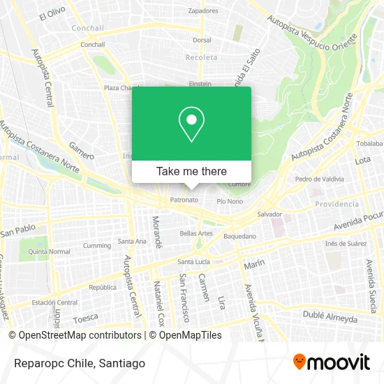 Reparopc Chile map