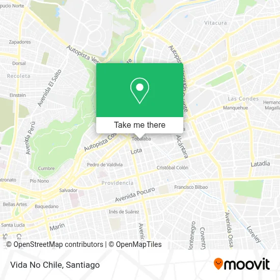 Vida No Chile map