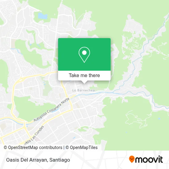 Oasis Del Arrayan map