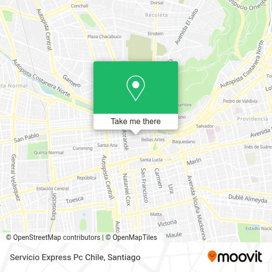Servicio Express Pc Chile map