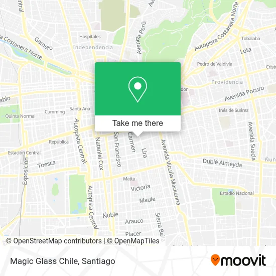 Magic Glass Chile map