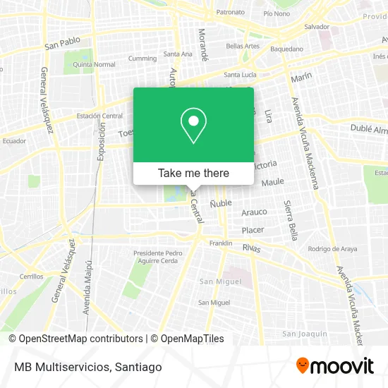 MB Multiservicios map