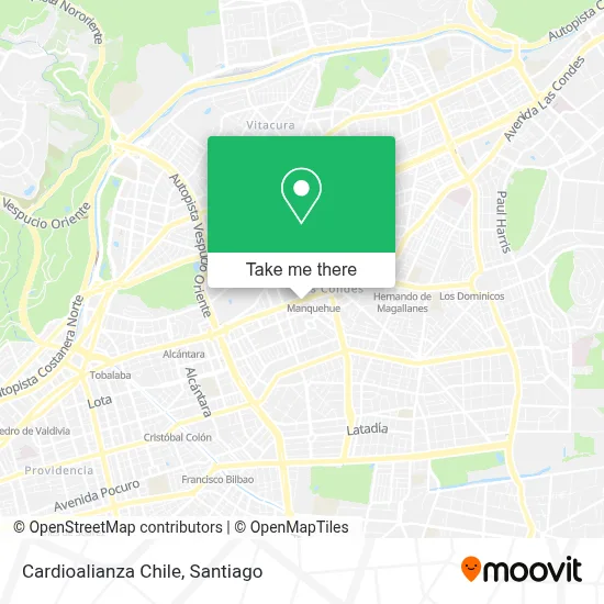 Cardioalianza Chile map