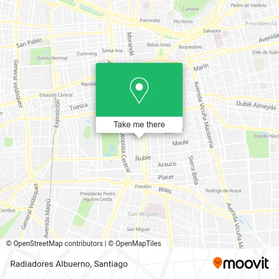 Radiadores Albuerno map