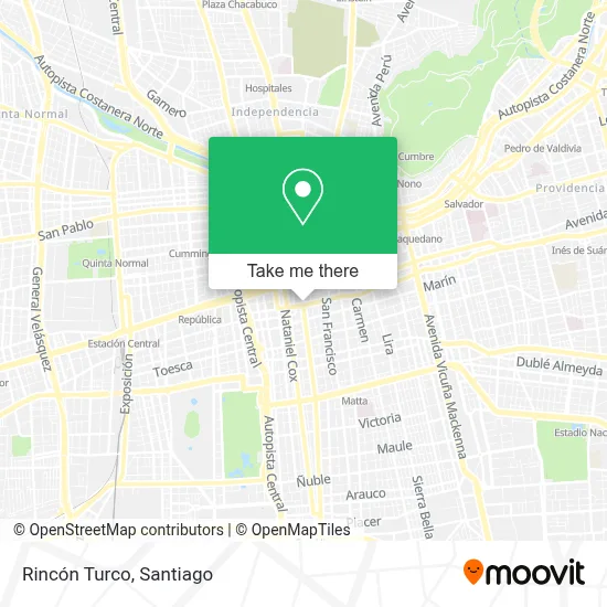 Rincón Turco map