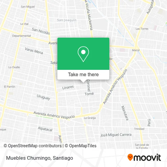 Muebles Chumingo map
