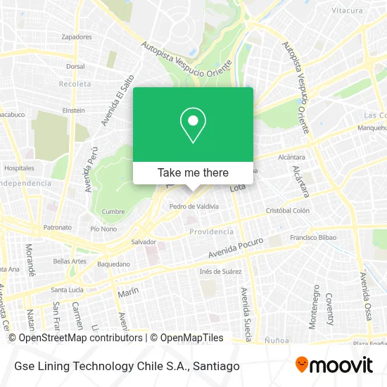 Gse Lining Technology Chile S.A. map