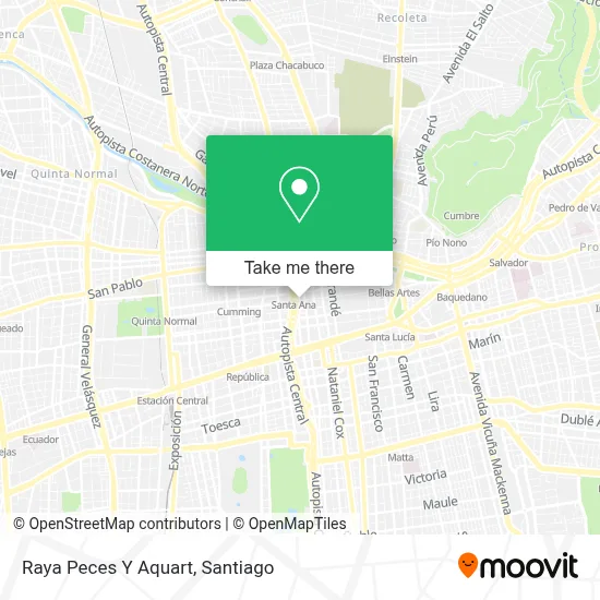 Raya Peces Y Aquart map