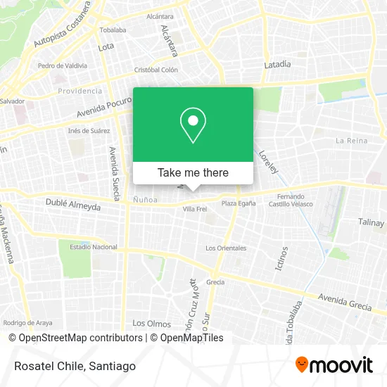 Rosatel Chile map