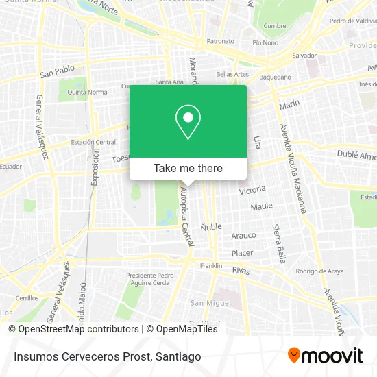 Insumos Cerveceros Prost map