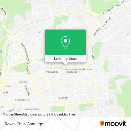 Reves Chile map