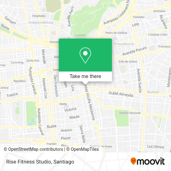 Rise Fitness Studio map