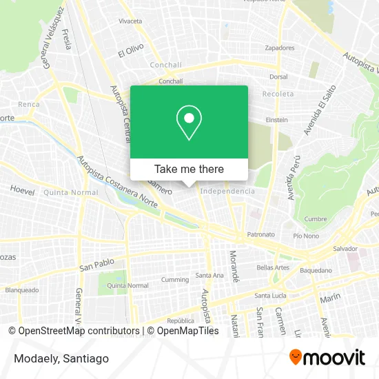 Modaely map