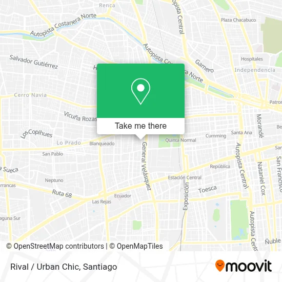 Rival / Urban Chic map