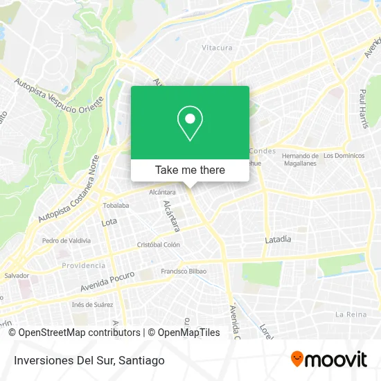 Inversiones Del Sur map