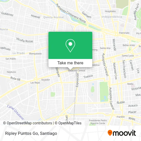 Ripley Puntos Go map