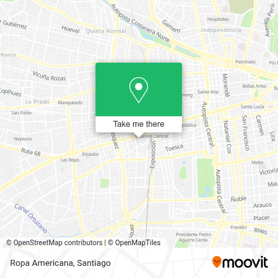 Ropa Americana map