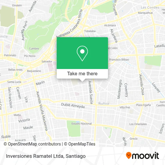 Inversiones Ramatel Ltda map