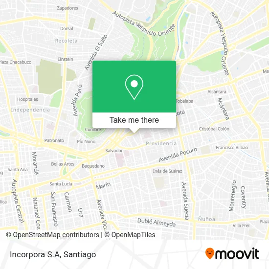 Incorpora S.A map