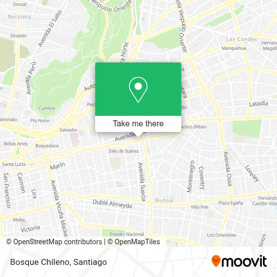 Bosque Chileno map