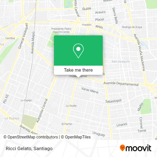 Ricci Gelato map
