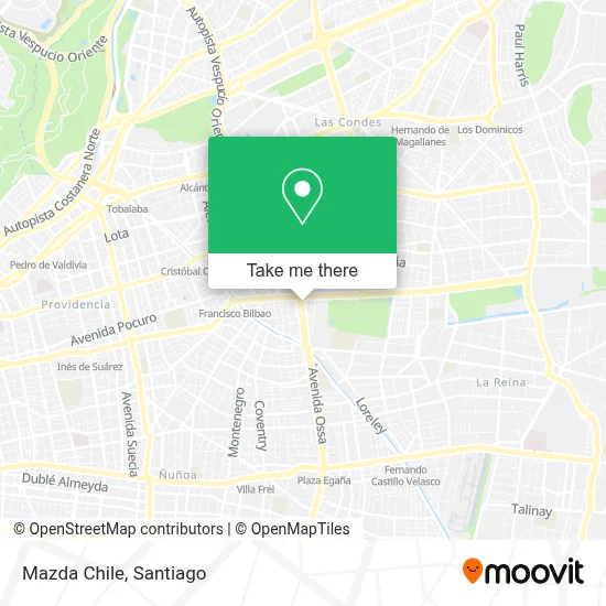 Mazda Chile map