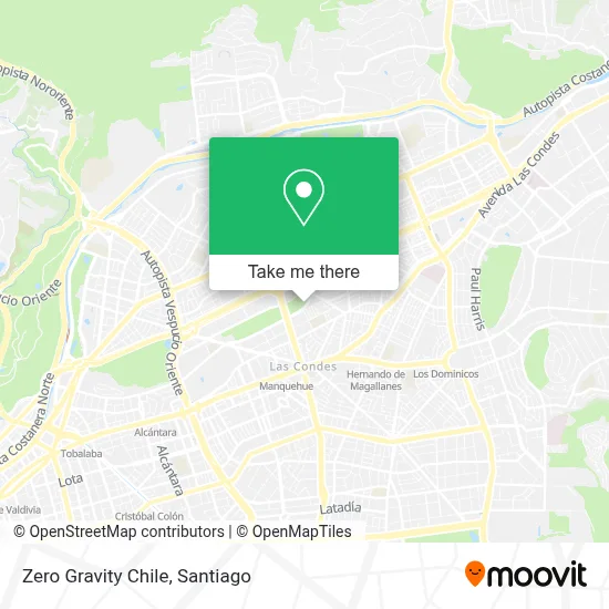 Zero Gravity Chile map