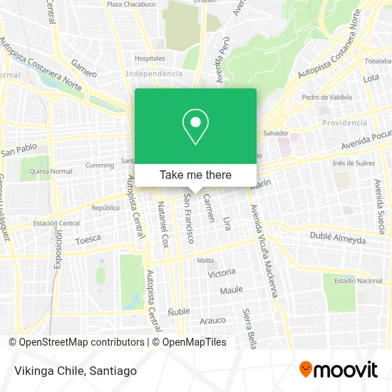 Vikinga Chile map